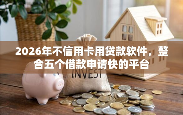 2026年不信用卡用贷款软件，整合五个借款申请快的平台