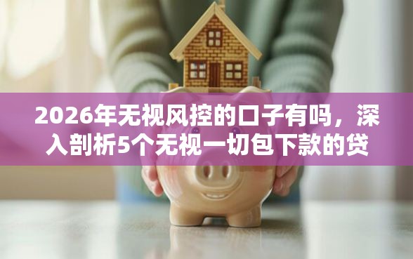 2026年无视风控的口子有吗，深入剖析5个无视一切包下款的贷款