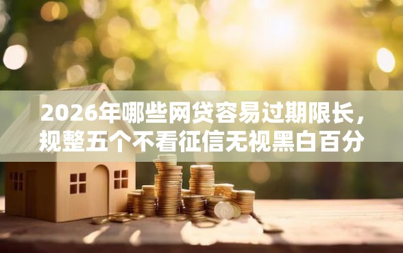 2026年哪些网贷容易过期限长，规整五个不看征信无视黑白百分百下款