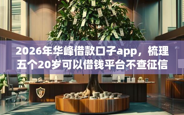 2026年华峰借款口子app，梳理五个20岁可以借钱平台不查征信的口子
