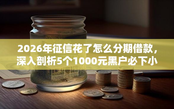 2026年征信花了怎么分期借款，深入剖析5个1000元黑户必下小贷