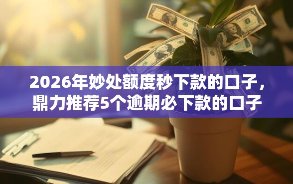 2026年妙处额度秒下款的口子，鼎力推荐5个逾期必下款的口子
