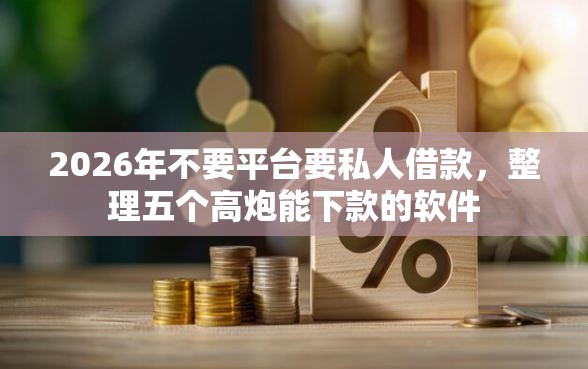 2026年不要平台要私人借款，整理五个高炮能下款的软件