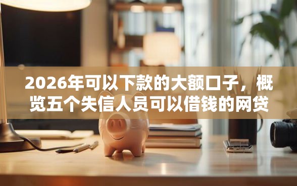 2026年可以下款的大额口子，概览五个失信人员可以借钱的网贷软件