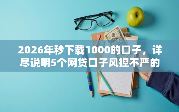 2026年秒下载1000的口子，详尽说明5个网贷口子风控不严的平台