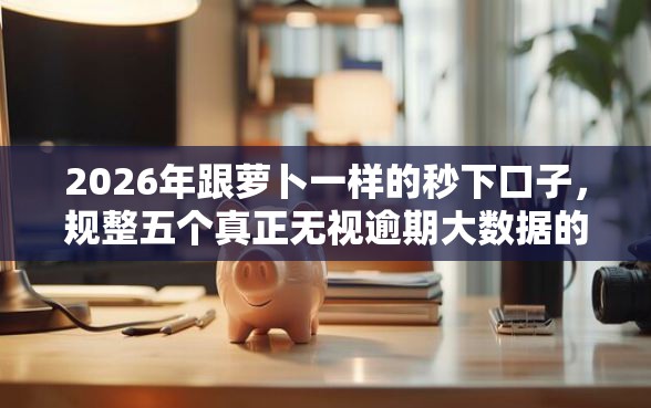 2026年跟萝卜一样的秒下口子，规整五个真正无视逾期大数据的网贷口子