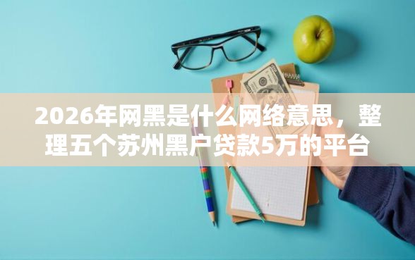 2026年网黑是什么网络意思，整理五个苏州黑户贷款5万的平台