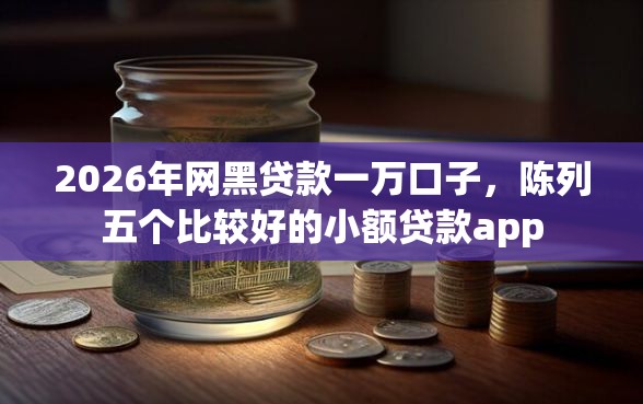 2026年网黑贷款一万口子，陈列五个比较好的小额贷款app