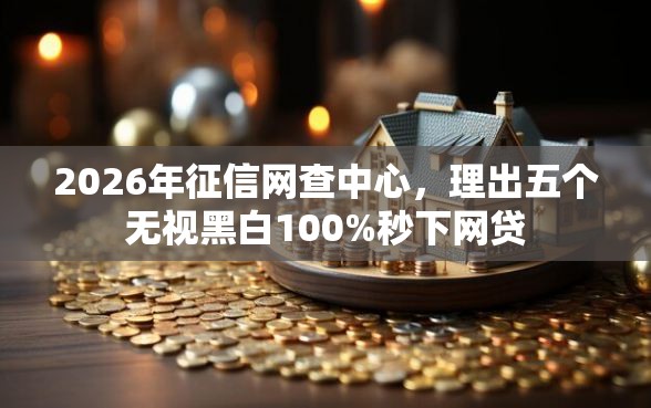 2026年征信网查中心，理出五个无视黑白100%秒下网贷