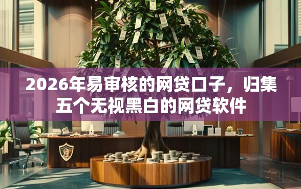 2026年易审核的网贷口子，归集五个无视黑白的网贷软件
