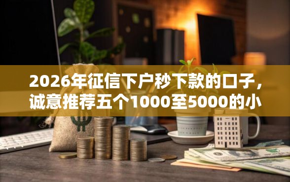 2026年征信下户秒下款的口子，诚意推荐五个1000至5000的小额贷款平台
