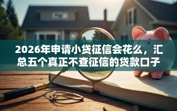 2026年申请小贷征信会花么，汇总五个真正不查征信的贷款口子
