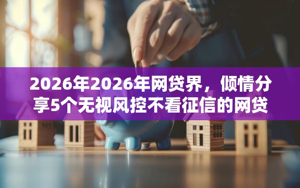 2026年2026年网贷界，倾情分享5个无视风控不看征信的网贷