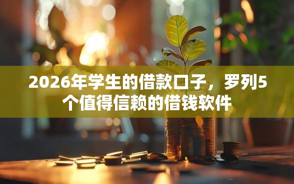 2026年学生的借款口子，罗列5个值得信赖的借钱软件