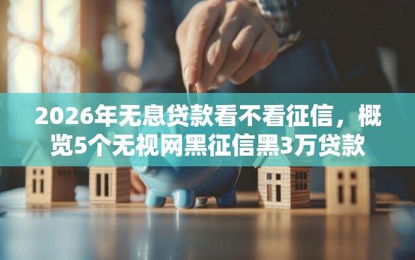 2026年无息贷款看不看征信，概览5个无视网黑征信黑3万贷款