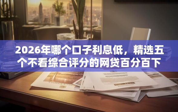 2026年哪个口子利息低，精选五个不看综合评分的网贷百分百下款口子