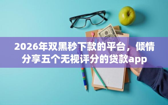 2026年双黑秒下款的平台，倾情分享五个无视评分的贷款app