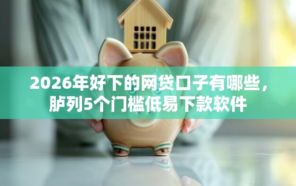 2026年好下的网贷口子有哪些，胪列5个门槛低易下款软件