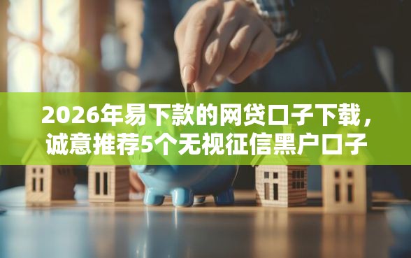 2026年易下款的网贷口子下载，诚意推荐5个无视征信黑户口子
