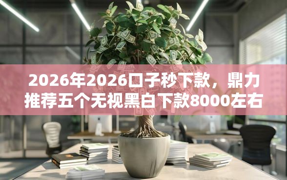 2026年2026口子秒下款，鼎力推荐五个无视黑白下款8000左右的口子