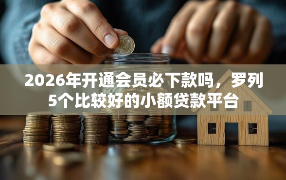 2026年开通会员必下款吗，罗列5个比较好的小额贷款平台
