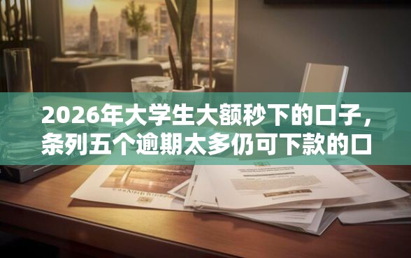 2026年大学生大额秒下的口子，条列五个逾期太多仍可下款的口子