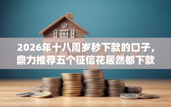 2026年十八周岁秒下款的口子，鼎力推荐五个征信花居然都下款了的app