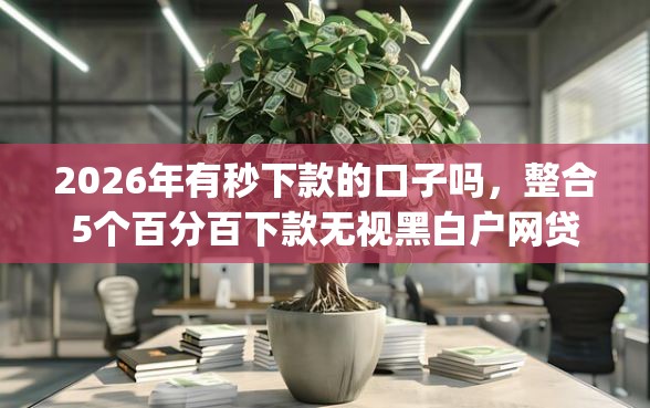 2026年有秒下款的口子吗，整合5个百分百下款无视黑白户网贷app