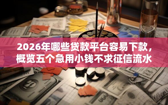 2026年哪些贷款平台容易下款，概览五个急用小钱不求征信流水轻松贷的软件