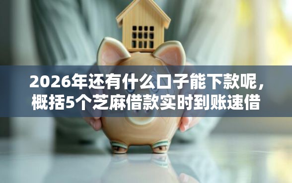 2026年还有什么口子能下款呢，概括5个芝麻借款实时到账速借软件