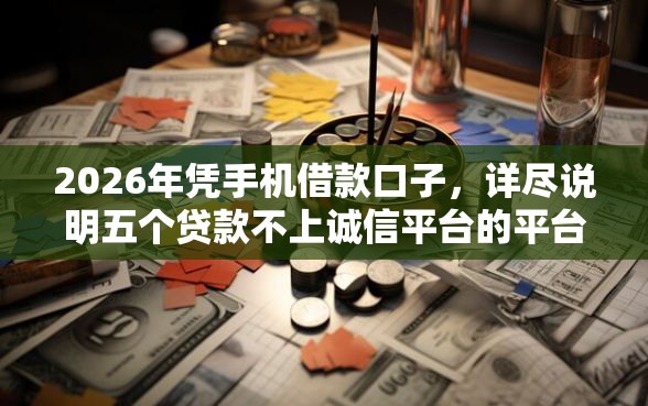 2026年凭手机借款口子，详尽说明五个贷款不上诚信平台的平台