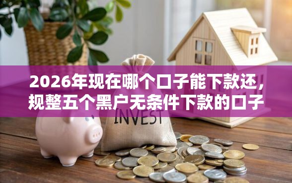 2026年现在哪个口子能下款还，规整五个黑户无条件下款的口子
