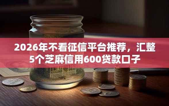 2026年不看征信平台推荐，汇整5个芝麻信用600贷款口子