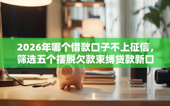 2026年哪个借款口子不上征信，筛选五个摆脱欠款束缚贷款新口子