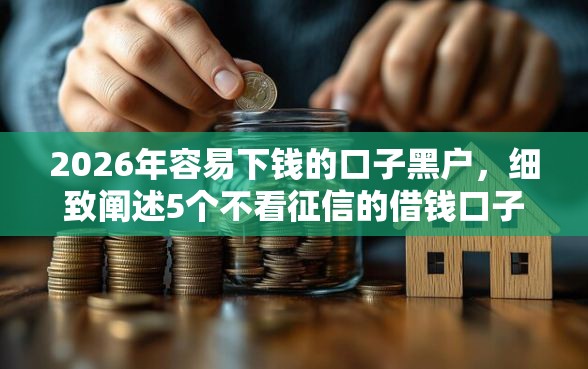 2026年容易下钱的口子黑户，细致阐述5个不看征信的借钱口子