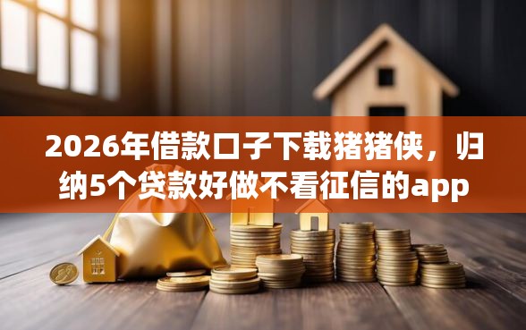 2026年借款口子下载猪猪侠，归纳5个贷款好做不看征信的app