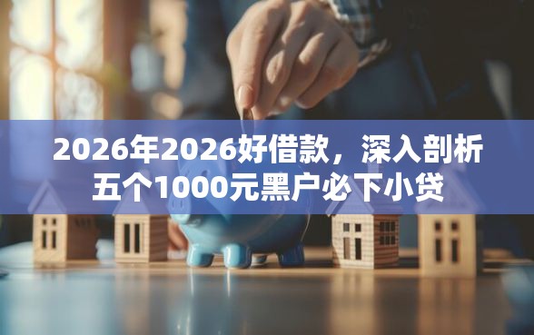 2026年2026好借款，深入剖析五个1000元黑户必下小贷