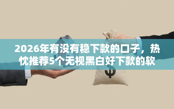 2026年有没有稳下款的口子，热忱推荐5个无视黑白好下款的软件