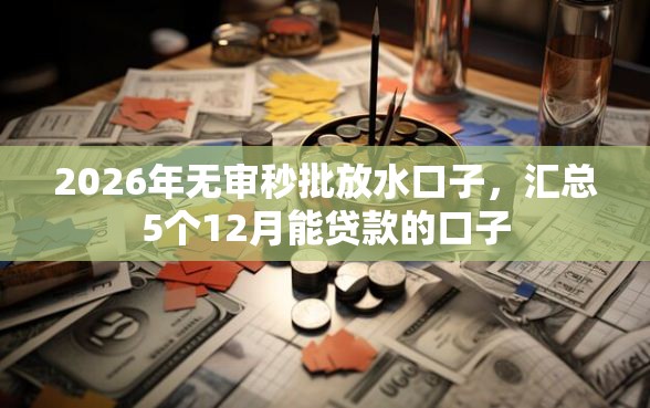 2026年无审秒批放水口子，汇总5个12月能贷款的口子