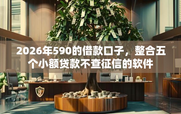 2026年590的借款口子，整合五个小额贷款不查征信的软件
