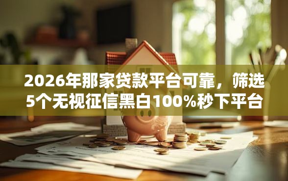 2026年那家贷款平台可靠，筛选5个无视征信黑白100%秒下平台
