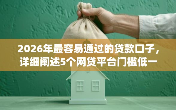 2026年最容易通过的贷款口子，详细阐述5个网贷平台门槛低一点的app