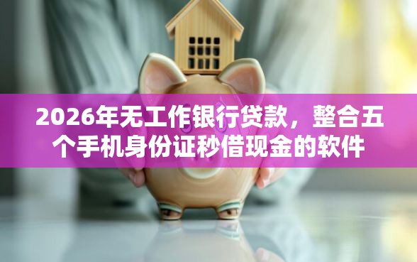 2026年无工作银行贷款，整合五个手机身份证秒借现金的软件
