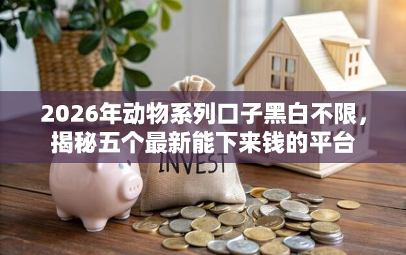 2026年动物系列口子黑白不限，揭秘五个最新能下来钱的平台
