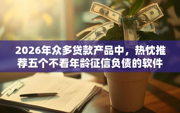 2026年众多贷款产品中，热忱推荐五个不看年龄征信负债的软件