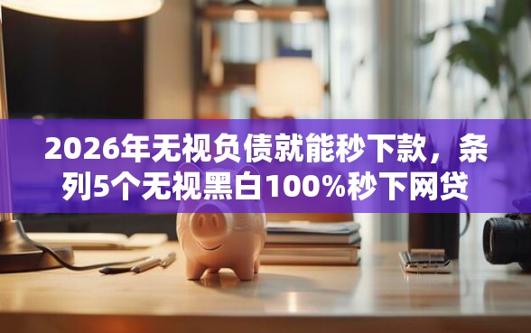 2026年无视负债就能秒下款，条列5个无视黑白100%秒下网贷