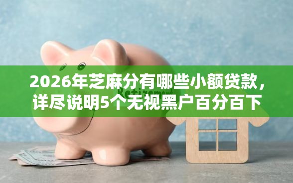 2026年芝麻分有哪些小额贷款，详尽说明5个无视黑户百分百下款口子
