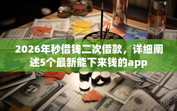 2026年秒借钱二次借款,详细阐述5个最新能下来钱的app 2026年秒借钱二次借款,详细阐述5个最新能下来钱的app