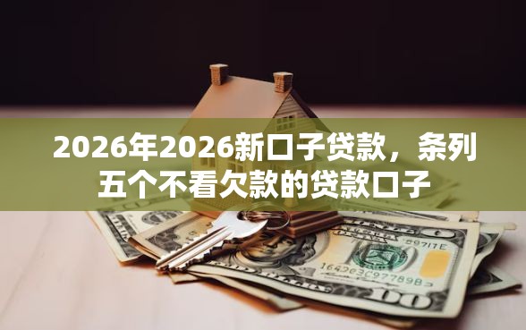 2026年2026新口子贷款，条列五个不看欠款的贷款口子