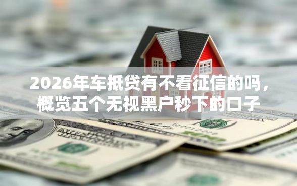 2026年车抵贷有不看征信的吗，概览五个无视黑户秒下的口子